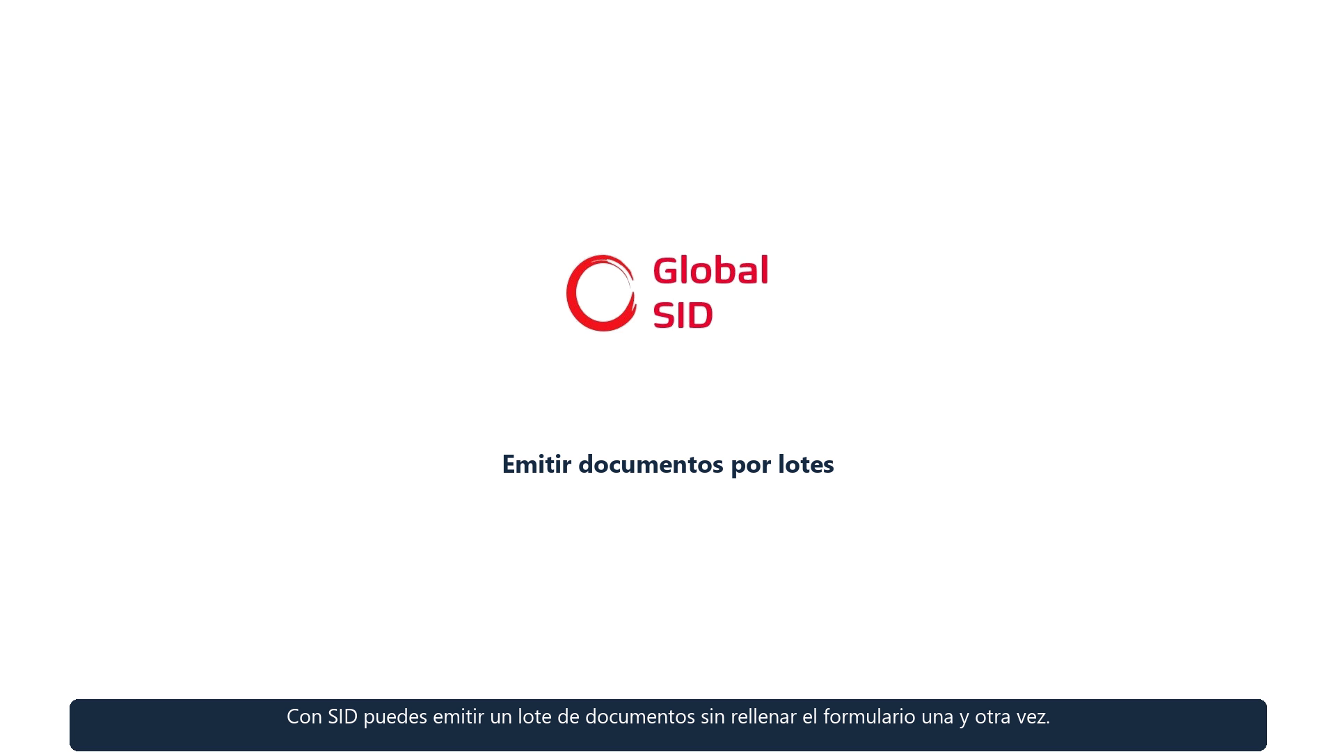 Preparación, revisión y emisión de un lote de documentos SID desde un CSV