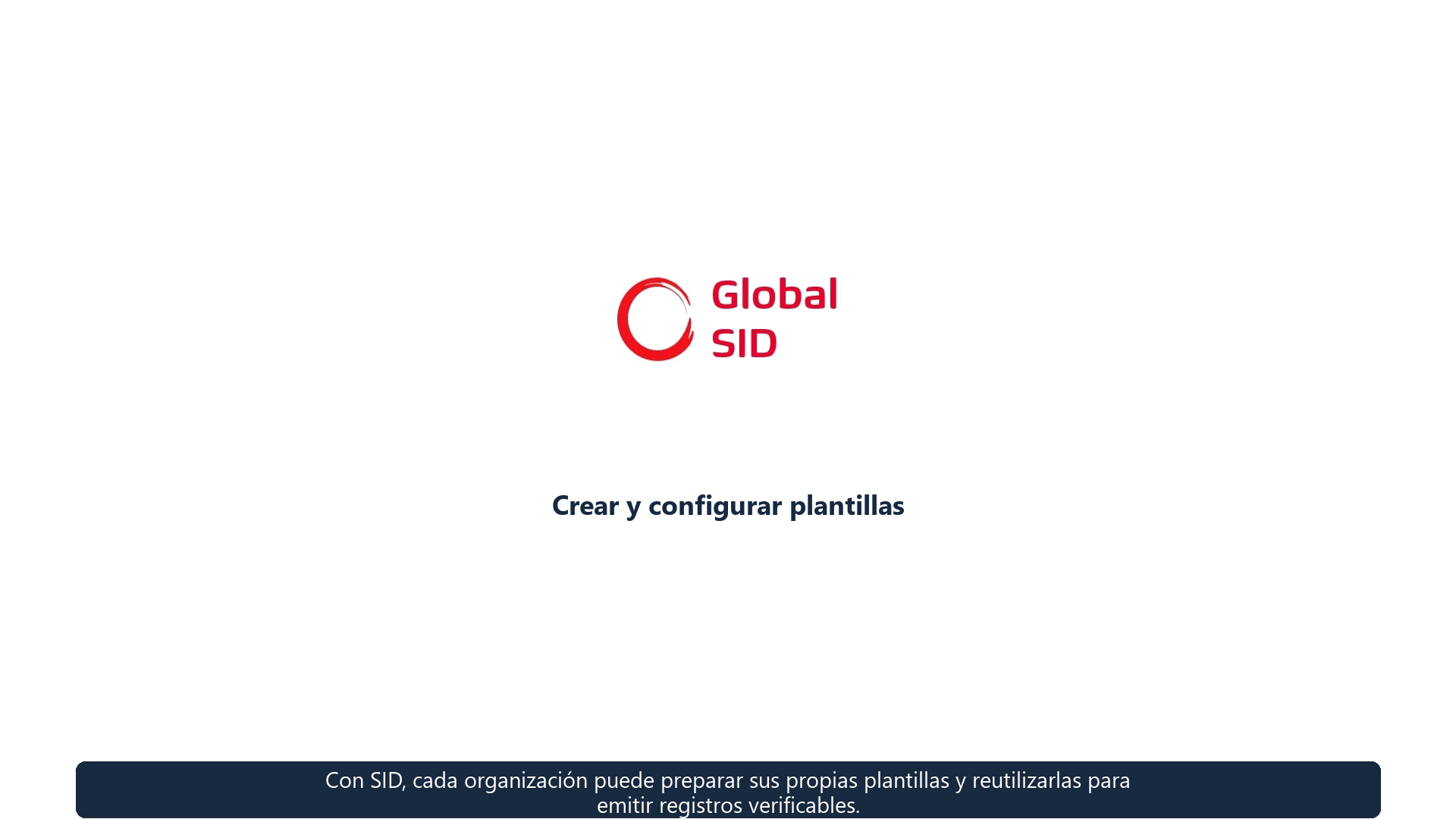 Creación y configuración de una plantilla de datos en Global SID